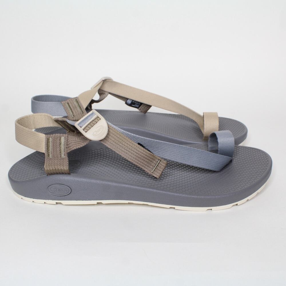Chaco Bodhi Classic Sandals Earth Gray Beige Adjustable Strap Men's Size 11 New